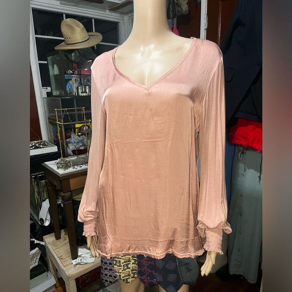XCVI Blush V Neck Long Sleeve NWT - Picture 7 of 7